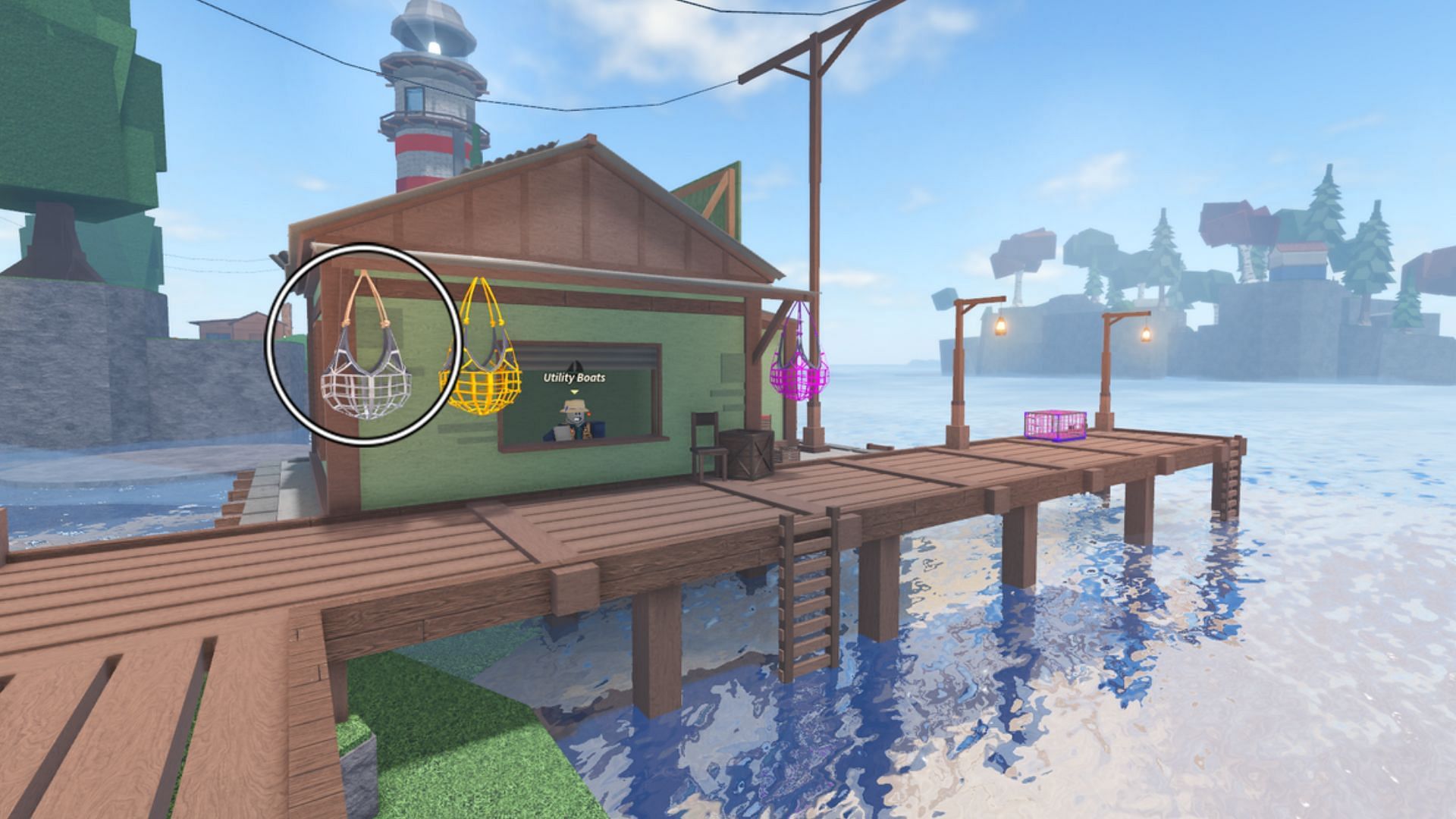 You can get most of the fishing nets from the Utility Boats NPC (Image via Fisch Wiki)